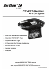 Rosen Entertainment Systems 7 Car Video System User Manual