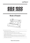 Roland EGX-600 Engraver User Manual