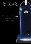 Riccar BRLP Vacuum Cleaner User Manual