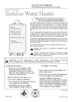 Rheem ECO-180DV Water Heater User Manual