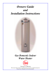 Rheem 300 series Water Heater User Manual