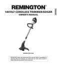 Remington BS1812A Trimmer User Manual