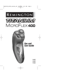 Remington 400 Electric Shaver User Manual