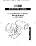 ReliOn HEM-780REL Blood Pressure Monitor User Manual