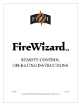 Regency FireWizard Universal Remote User Manual