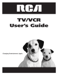 RCA T25208 TV VCR Combo User Manual
