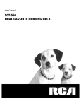RCA SCT-550 Cassette Player User Manual