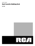 RCA SCT-520 Cassette Player User Manual