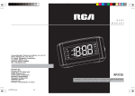 RCA RP3720 Clock Radio User Manual