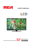 RCA RLDED3258A-B Flat Panel Television User Manual