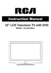 RCA RLCDV3282A Flat Panel Television User Manual