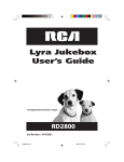 RCA RD2800 Car Stereo System User Manual