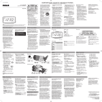 RCA RC140 Clock Radio User Manual