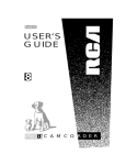 RCA PRO846 Camcorder User Manual