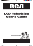 RCA L1510 Flat Panel Television User Manual