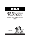 RCA J42LE840 Flat Panel Television User Manual
