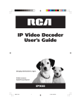 RCA IP900 Camcorder User Manual