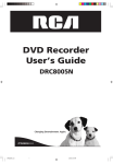 RCA DRC8005N DVD Player User Manual