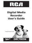 RCA DRC7005N VCR User Manual