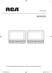 RCA DRC69705 Car Video System User Manual