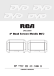 RCA DRC6389T Car Video System User Manual