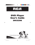 RCA DRC620N DVD Player User Manual