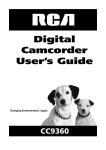 RCA CC9360 Camcorder User Manual