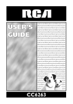 RCA CC6263 Camcorder User Manual