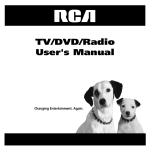 RCA BLD548 TV DVD Combo User Manual