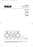 RCA 5643738A Stereo System User Manual