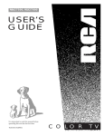 RCA 27000 TV Receiver User Manual