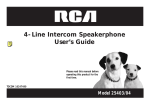 RCA 25403 Telephone User Manual