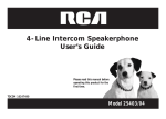 RCA 25403/04 Telephone User Manual