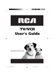 RCA 19V400TV TV VCR Combo User Manual