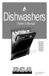 RCA 165D3527P035 Dishwasher User Manual