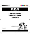 RCA 15L500TD TV DVD Combo User Manual