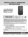 Raypak 503-2003 Boiler User Manual