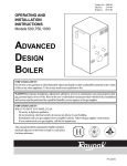 Raypak 1000 Boiler User Manual