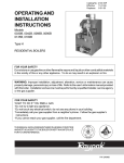 Raypak 0090B 0135B Boiler User Manual
