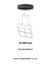 Rangemaster GLX390 Ventilation Hood User Manual