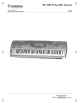 Radio Shack 42-4062 Electronic Keyboard User Manual