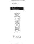 Radio Shack 15-2133 Universal Remote User Manual