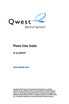 Qwest S1 Telephone User Manual