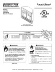 Quadra-Fire QV32E-B Indoor Fireplace User Manual