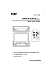 PYLE Audio PLTV165 Computer Monitor User Manual