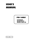 PSB Speakers PSB-1688LF Computer Hardware User Manual