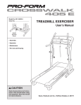 ProForm 831.24633.0 Treadmill User Manual