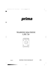Prima Donna Designs LPR 710 Washer/Dryer User Manual