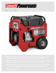 Powermate PM0645500 Portable Generator User Manual