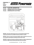 Powermate PM0495501.17 Portable Generator User Manual